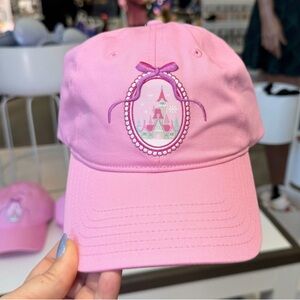 Disneyland Pink Embroidered Castle Cap - 2025 Collection - Parks Exclusive- NWT!